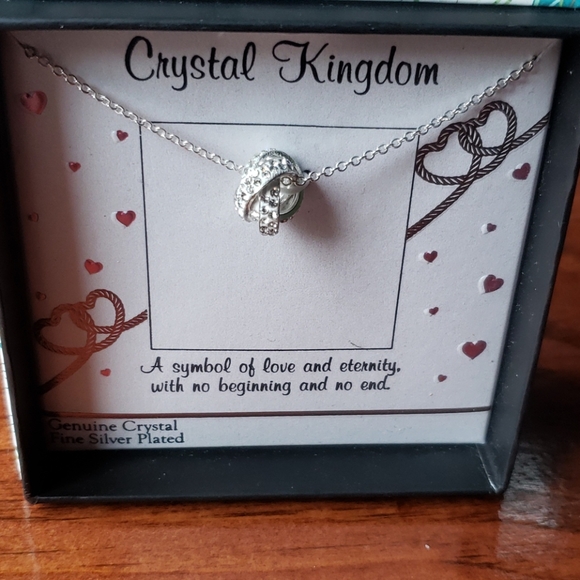 Crystal Kingdom Gen Crystal Silver-Plated Necklace - Picture 4 of 7